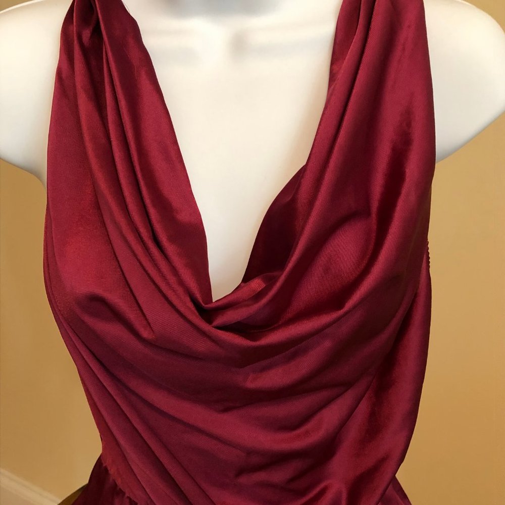 Vintage Formfit Cranberry Lingerie Bodysuit